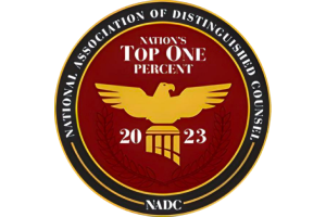 National Association Of Distinguished Counsel Top One Percent 2023