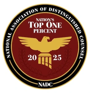 National Association Of Distinguished Counsel Top One Percent 2023